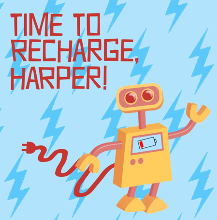 Time to Recharge, Harper - bug in a rug Children’s Theater